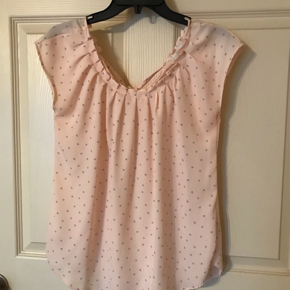 Women’s LC Lauren Conrad Pleat Neck Blouse